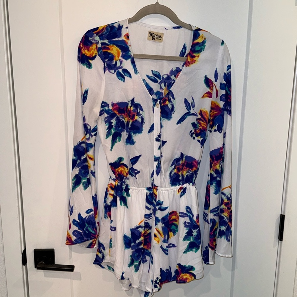 Show Me Your Mumu White/Floral Romper